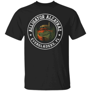 ALLIGATOR ALCATRAZ ESCAPEES SHIRT Swamp Break Parody Tee Florida Political Protest Satire Apparel B