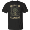 ALLIGATOR ALCATRAZ LOCKED IN SHIRT Florida Swamp Satire Tee Political Protest Parody Apparel B