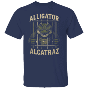 ALLIGATOR ALCATRAZ LOCKED IN SHIRT Florida Swamp Satire Tee Political Protest Parody Apparel N