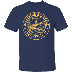 ALLIGATOR ALCATRAZ SHIRT Florida Everglades Parody Tee – Political Satire Immigration Protest N