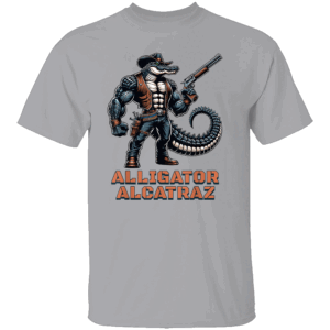 ALLIGATOR ALCATRAZ SHIRT GATOR SHERIFF Florida Swamp Parody Tee Political Satire Protest Apparel G