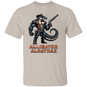 ALLIGATOR ALCATRAZ SHIRT GATOR SHERIFF Florida Swamp Parody Tee Political Satire Protest Apparel S