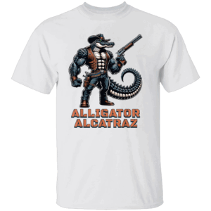 ALLIGATOR ALCATRAZ SHIRT GATOR SHERIFF Florida Swamp Parody Tee Political Satire Protest Apparel W