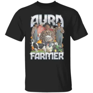AURA FARMER RAP TEE SHIRT Vintage Hip Hop Inspired Farming Energy T Shirt Urban Streetwear x Country Swagger B