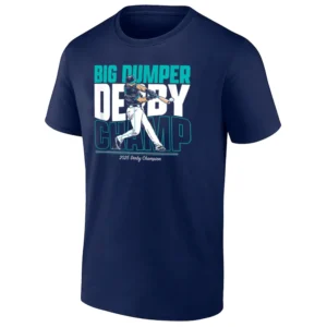 BIG DUMPER DERBY CHAMP SHIRT Cal Raleigh 2025 Home Run Derby Winner Tee Seattle Mariners Legend Catcher