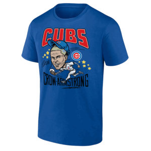 CROW ARMSTRONG CARICATURE SIGNATURE SHIRT Pete Crow Armstrong Cubs Tee Chicago Cubs Cartoon Style Player T Shirt RB
