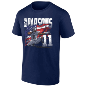 DALLAS AMERICAN FLAG SHIRT Micah Parsons Cowboys Patriotic NFL Tee N