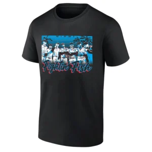 FIGHTIN' FISH SHIRT Miami Marlins Baseball Tee Officially Licensed MLB Players Gear