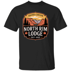 GRAND CANYON NORTH RIM LODGE TRIBUTE SHIRT 1937–2025 Farewell Tee North Rim Memories Souvenir B