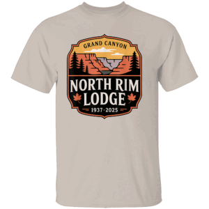 GRAND CANYON NORTH RIM LODGE TRIBUTE SHIRT 1937–2025 Farewell Tee North Rim Memories Souvenir S