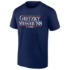 GRETZKY & MESSIER '88 SHIRT 4X CHAMPS – Wayne Gretzky & Mark Messier Edmonton Oilers – 1988 Stanley Cup Tribute Tee