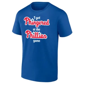 I GOT PHINGERED AT THE PHILLIES GAME SHIRT Philadelphia Phillies Fan Tee RB