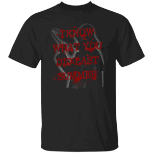 I KNOW WHAT YOU DID LAST SUMMER SHIRT Bloody Hook Retro Horror Movie Tee 90s Slasher Film Tribute