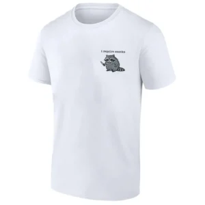 I REQUIRE SNACKS SHIRT Funny Gangster Raccoon Tee W