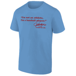 I'M NOT AN ATHLETE – I'M A BASEBALL PLAYER SHIRT John Kruk Tribute Tee Philadelphia Phillies lb