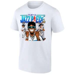 JAZZ PIECE SHIRT Jazz Chisholm Jr. x One Piece Crossover Tee New York Yankees Anime Baseball Shirt Luffy Inspired Jazz T Shirt W