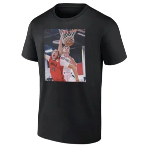 JOHNNY FURPHY DUNKS ON NOA ESSENGUE SHIRT Indiana Pacers Summer League Highlight Tee Aussie Rising Star B