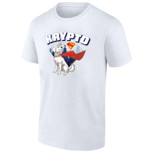KRYPTO THE SUPERDOG HEROIC POSE T SHIRT Superman (2025) Movie Tee DC Comics Flying Super Pup Shirt Loyal Kryptonian Dog Graphic Tee W