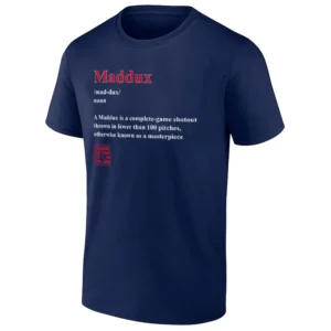 MADDUX DEFINITION SHIRT Greg Maddux Braves Tee Baseball Masterpiece in Under 100 Pitches