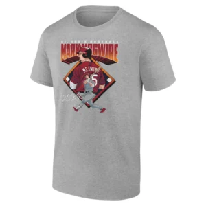 MARK MCGWIRE DIAMOND SHIRT St. Louis Cardinals Slugger Tribute Tee Big Mac Baseball Legend G