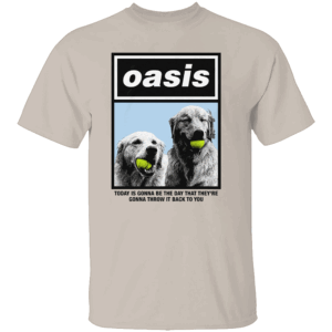 OASIS WONDERPAW DOG PARODY SHIRT Funny Retro Music Tee for Dog Lovers S