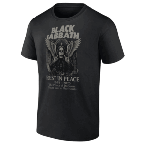 Ozzy Osbourne Black Sabbath Rest In Peace T Shirt Angel Wings Memorial Tribute