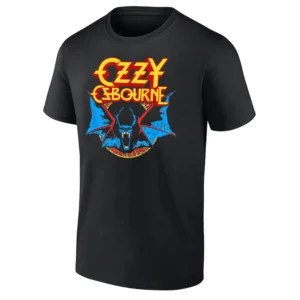 Ozzy Osbourne Classic Bat T Shirt Iconic Rock Graphic Tee
