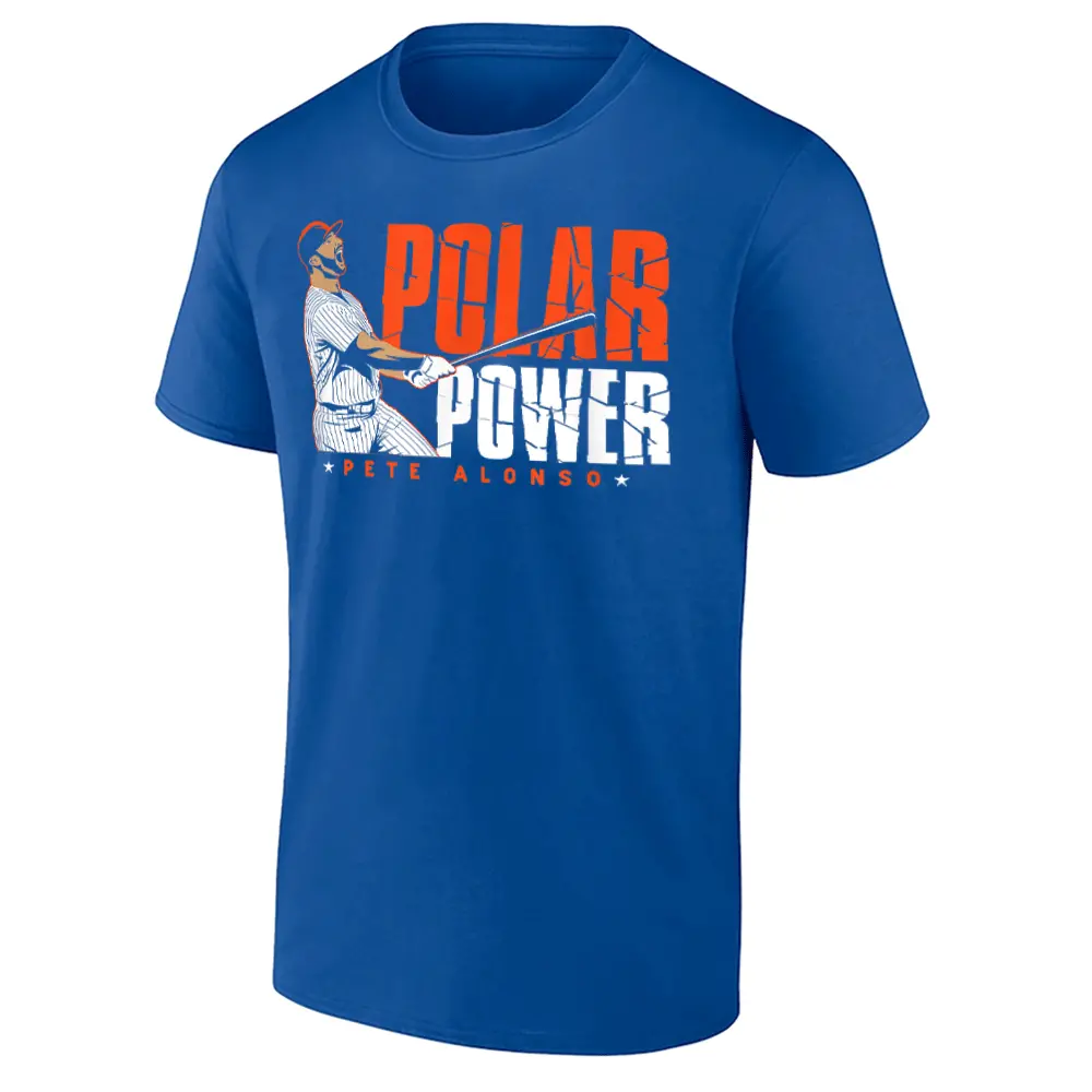 POLAR POWER SHIRT Pete Alonso HR Derby Legend Tee - New York Mets Slugger Opt-Out Tribute POLAR POWER SHIRT Pete Alonso HR Derby Legend Tee New York Mets Slugger Opt Out Tribute