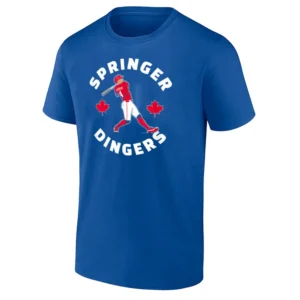SPRINGER DINGERS SHIRT George Springer 7 RBI Career Night Tee Toronto Blue Jays Homerun Hero
