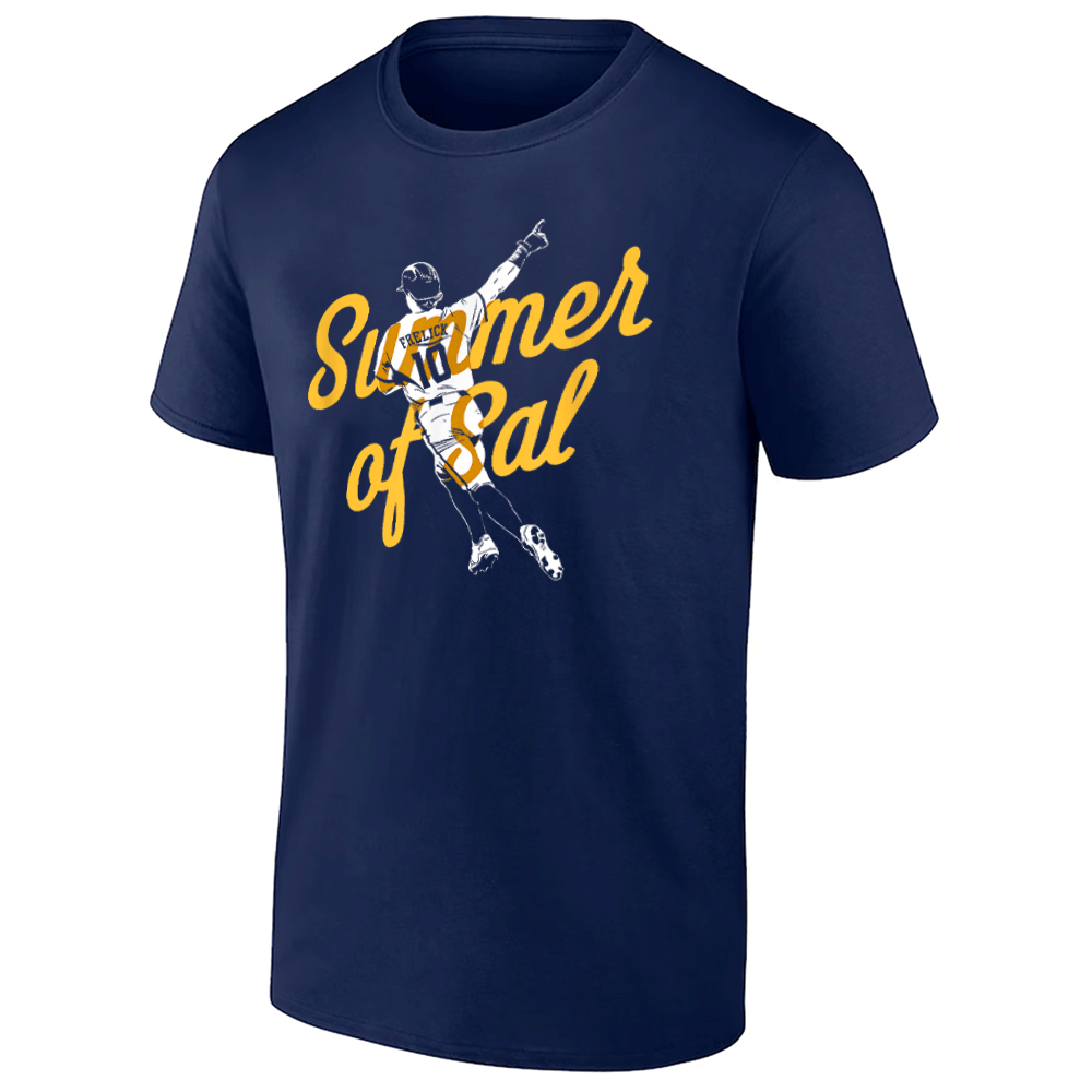 SUMMER OF SAL SHIRT Sal Frelick Tee - Milwaukee Brewers 2025 Breakout Star Edition SUMMER OF SAL SHIRT Sal Frelick Tee Milwaukee Brewers 2025 Breakout Star Edition