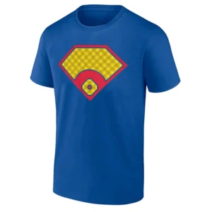 SUPER GAME SHIRT Superman x Baseball 2025 Tee Faster Than a Speeding Fastball Edition