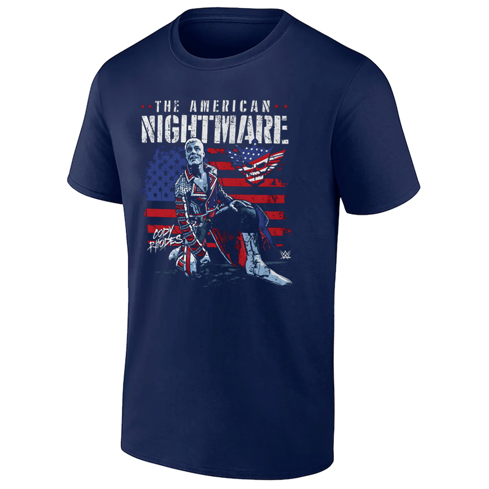 THE AMERICAN NIGHTMARE SHIRT Cody Rhodes WWE American Flag Tee N THE AMERICAN NIGHTMARE SHIRT Cody Rhodes WWE American Flag Tee N