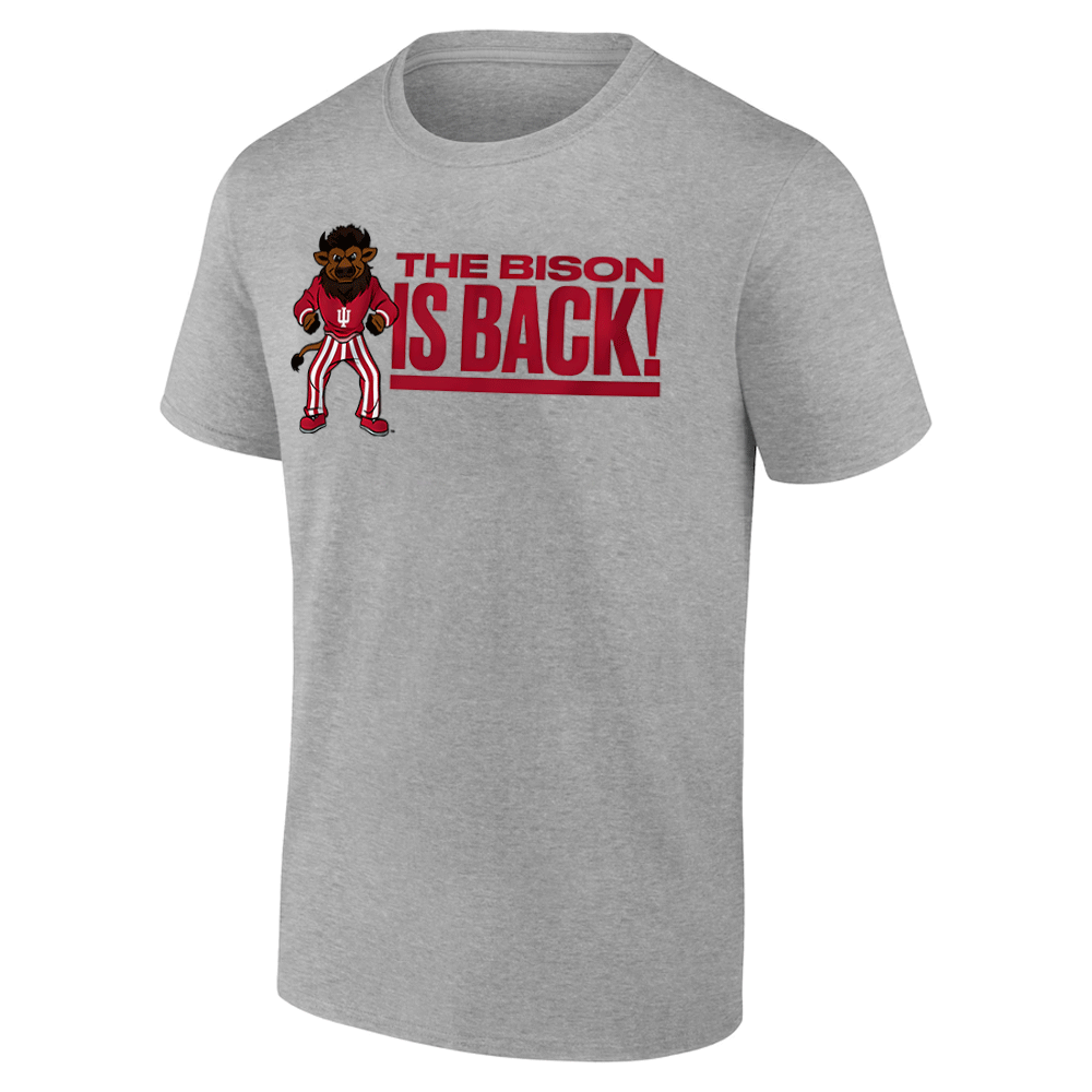 THE BISON IS BACK SHIRT Indiana Hoosiers Mascot Return Tee – Vintage College Pride Shirt G