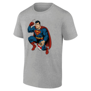 THE SMOKING SUPERMAN SHIRT Funny Superman 2025 Meme Tee Smoking Superhero Parody T Shirt Cigarette Comic Satire Shirt G