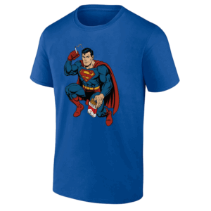 THE SMOKING SUPERMAN SHIRT Funny Superman 2025 Meme Tee Smoking Superhero Parody T Shirt Cigarette Comic Satire Shirt RB