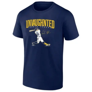 UNVAUGHNTED SHIRT Andrew Vaughn Milwaukee Brewers Tee – Fearless Power Hitter Baseball Shirt