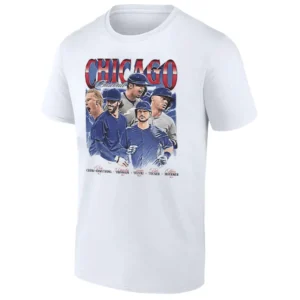 VINTAGE CHICAGO BASEBALL SHIRT Crow Armstrong, Swanson, Suzuki, Tucker & Hoerner Tee Retro Cubs Lineup Tribute T Shirt