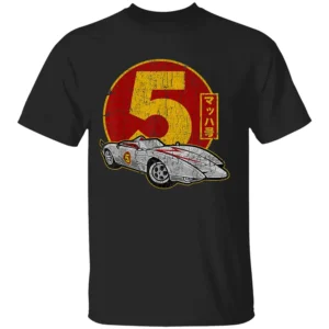 VINTAGE RACERS SPORTS CAR SHIRT Retro Mach Classic Five Tee Old School Racing Legends T Shirt B