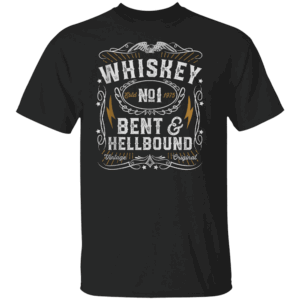 WHISKEY BENT AND HELLBOUND SHIRT Outlaw Country Music Tee Southern Rock Vintage Style B