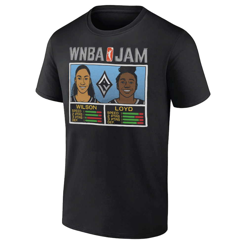 WNBA Jam Aces Wilson And Loyd Shirt A’ja Wilson and Jewell Lloyd - Las Vegas Aces WNBA Jam Aces Wilson And Loyd Shirt A’ja Wilson and Jewell Lloyd Las Vegas Aces