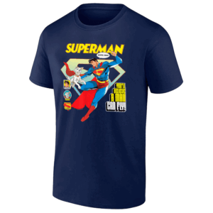 YOU'LL BELIEVE A MAN CAN FLY! KRYPTO POSTER T SHIRT Superman (2025) Movie Tee Flying Superman and Krypto Dog Poster Shirt DC Comics Hero & Pet Duo N