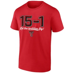 15 1 LET THE TORTILLAS FLY SHIRT Texas Tech Red Raiders Football Tee – Raider Nation Tradition