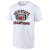 1957 NATIONAL CHAMPIONS T SHIRT Ohio State Buckeyes Retro Football Tee W
