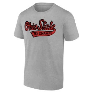 1970 NATIONAL CHAMPIONS T SHIRT Ohio State Buckeyes Retro '70 Champs Tee G