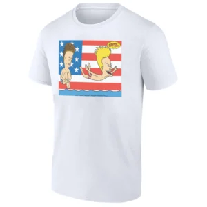 AMERICAN BEACH T SHIRT Junior’s Beavis and Butt Head Oversized Graphic Tee w