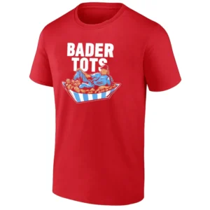 BADER TOTS SHIRT Harrison Bader Philadelphia Phillies Tee – Baseball Humor Tater Tot Mashup