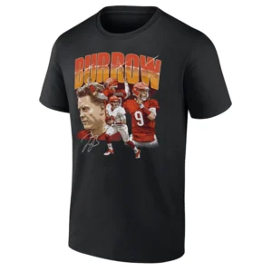 BURROW CINCINNATI COLLAGE SHIRT Joe Burrow Cincinnati Bengals Tee – NFL Quarterback Football Fan Apparel B