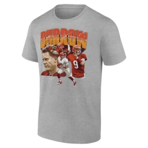 BURROW CINCINNATI COLLAGE SHIRT Joe Burrow Cincinnati Bengals Tee – NFL Quarterback Football Fan Apparel G