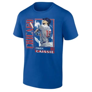 CAISSIE CHICAGO CARD STYLE SHIRT Owen Caissie Chicago Cubs Tee – MLB Baseball Fan Apparel RB