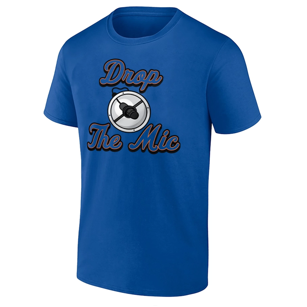 DROP THE MIC SHIRT New York Mets Tee – Queens Baseball Fan Apparel DROP THE MIC SHIRT New York Mets Tee – Queens Baseball Fan Apparel